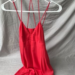Strappy Backless V-neck Dress